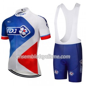 Tenue Maillot + Cuissard à Bretelles 2018 FDJ N003